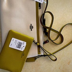 Coach crossbody purse and matching wallet